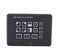 CCYLEZ Live Stream Switcher, USB C 3.0 Video Mixer with 2 1080P HD Inputs 3.5mm Port, for PC Live Broadcast Game Streaming Video Conferencing