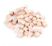 CCYLEZ Natural Wooden Blocks Cubes for DIY Crafts and Kids Toys - (25mm