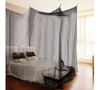 CCYLEZ Net for Full Queen King Size Beds Elegant 4 Corner Canopy Design