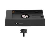 CCYLEZ NP - F Battery Adapter Plate with LED Power Indicator & Safety Protection, Hot Shoe Mount Dual DC Output, External Camera Power Supply for DSLR Monitor Video Light