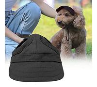 CCYLEZ Pet Baseball Cap Adjustable Summer Sunbonnet for Dogs and Cats - Cool Stripe Design Lightweight Breathable Canvas Hat (S)