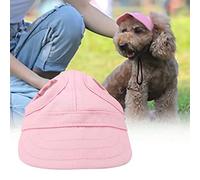 CCYLEZ Pet Baseball Cap Adjustable Summer Sunbonnet for Dogs and Cats - Cool Stripe Design Lightweight Breathable Canvas Hat (S)