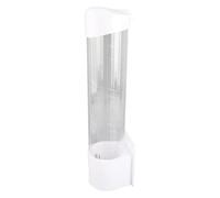 CCYLEZ Plastic Paper Cup Dispenser with Dust Cover, Organize 50 Paper Cups, Convenient Holder for Home or Office, 7.5cm Size