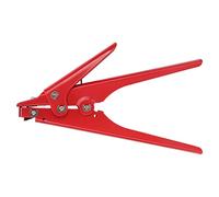 CCYLEZ Professional Nylon Cable Tie Tool with Adjustable Tension for Clean Installation National Grid Construction 7.9 X 4.1 X 0.8in (Red)