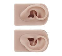 CCYLEZ Silicone Ear Model Flexible Soft Reusable Simulated Human Skin Ear