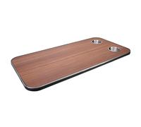 CCYLEZ Solid Wood RV Table Top with 2 Stainless Steel Cup Holders for