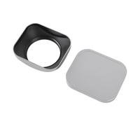 CCYLEZ Square Camera Lens Hood, Aluminum Alloy Lens Shade Protector for DSLR Cameras, with Thread Rotate Interface Secure Fit No Wobbling (46mm)