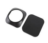 CCYLEZ Square Camera Lens Hood, Aluminum Alloy Lens Shade Protector for DSLR Cameras, with Thread Rotate Interface Secure Fit No Wobbling (58mm)