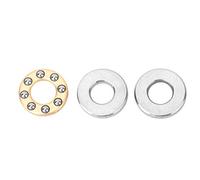 CCYLEZ Thrust Bearing Set 10pcs High Precision Steel Ball Miniature