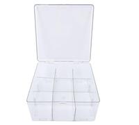 CCYLEZ Trading Card Storage Box, Plastic Card Organizer Box Detachable Holds 1500 Cards, Transparent, for Collectors, with Lid