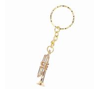 CCYLEZ Trumpet Keychain Cute Stylish Pendant Key Ring Unique Music Lovers
