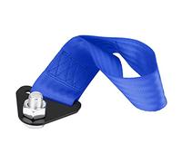 CCYLEZ Universal High Strength Tow Strap with Solid Steel Bracket for Towing Cars Up to 10,000 Lbs in Racing and Off-Road Situations (Blue)