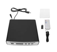 CCYLEZ USB Portable CD Player for Car with Anti Shock Resume Playback FM Function, Works with PC, Supports CD -R -RW MP3 MQA-