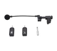 CCYLEZ Wireless Guitar Microphone, 360° Sound Pickup Clips On Mic System Suitable for Violin, Cello, Guitar, 2.4G Wireless Transmission for Concerts, Outdoor Activities