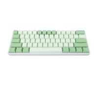 CCYLEZ Wireless RGB Mechanical Keyboard, 61 Key Compact Layout with Hot Swappable Blue Switches and RGB Backlight, for PC Tablet Gaming Typing Programming (Green)