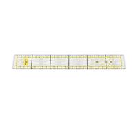 CCYLEZ Yellow Acrylic Quilting Ruler 5x30cm | High Accuracy Fabric Cutting Ruler For Sewing And Home DIY