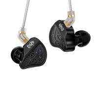 CCZ CZ10 in Ear Monitor Headphones, 4BA+1DD Hybrid Drivers Gaming Earbuds, High Resolution IEMs for Gaming Singer Musician, Noise Cancelling HiFi Wired Earphones, Full-Metal Design(Black, without Mic)