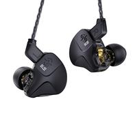 CCZ DC03 in Ear Monitor Headphones, IEMs for Gaming, Deep Bass Sound Wired Earbuds, 1DD HiFi in Ear Headphones Noise Cancelling Ear buds, in Ears for Singers Musician Stage Drummer(Black, without Mic)