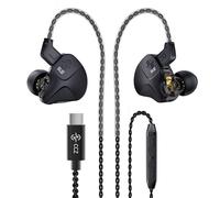 CCZ DC03 USB C Wired Headphones with Mic, Type C Earphones Wired Earbuds for iPhone 16/15 Pro Max Plus, Bass Stereo Noise Canceling IEMs for Gaming, in Ear Monitor Headphones for Musician Singers Call