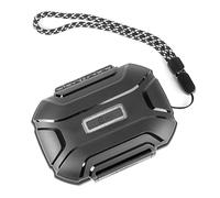 CCZ Taichi Portable IEM Case, Water-Resistant Earbuds Storage Hard Box, Travel Carrying Case for Headphones Compatible with Moondrop CHU II,KZ ZS10 PRO (Black)