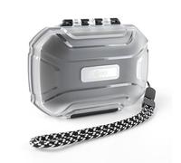 CCZ ZC01 in Ear Monitor Case, Portable Earbud IEMs Case, Waterproof Earphone Storage Box, Travel Carrying Organizer for Headphones, IEM Cables, Fit for KZ ZS10 Pro/ZS10 Pro X/ZS12 Pro X (Clear Gray)