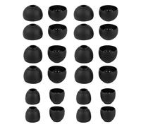 CCZ ZT01 12 Pairs/ 24 Pcs Replacement Earbud Tips, Comfortable Fit Earphone Buds, Eco-friendly Balanced Ear Tips, Silicone Eartips for In Ear Headphones 4.2-5.5mm (S/ M/ L,Four Pairs Each Size)