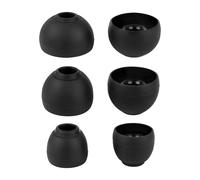 CCZ ZT01 3 Pairs/ 6 Pcs Replacement Earbud Tips, Eco-friendly Silicone Eartips, Comfortable Fit Earphone Buds, Balanced Ear Tips for In Ear Headphones 4.2-5.5mm (S/M/L, One Pair Each Size)