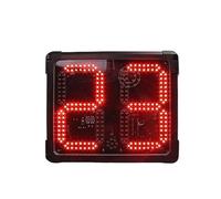 CCZRD 2 Pieces Synchronized Red Color Basketball Electronic Scoreboard 12 Seconds Countdown Game Scoring Board Led Clock Easy To See When Indoor Outside