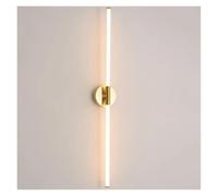 CCZRD Free Standing Lamp Gold Modern LED Brief Bedroom Study Wall Lights Simple Bedside Lamp Creative Acrylic Light Pipe Living Room Home Lamps Complements Any Interior Style(Length950mm 14W)