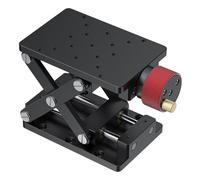 CCZRD High Precise Manual Lift Z-axis Scissor Lab Jack Elevator Optical Sliding Platform Linear Stage Aluminum Alloy Operation Smoothly Efficiently(Without remote controls)