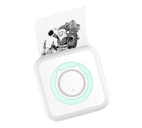 CCZRD Portable Mini Thermal Printer Wirelessly BT 203dpi Photo Label Memo Wrong Question Printing With USB Cable Fast Sharp Printing Every Label(Blue)
