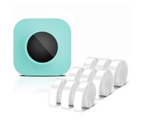 CCZRD Q30S Label Maker Machine Mini Pocket Bluetooth Thermal Printer DIY Date Sticker Various Paper Fast Sharp Printing Every Label(Green F)