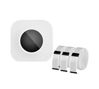CCZRD Q30S Label Maker Machine Mini Pocket Bluetooth Thermal Printer DIY Date Sticker Various Paper Fast Sharp Printing Every Label(White C)