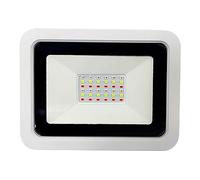 CCZRD RGB LED Floodlight 50W/100W RGB Flood Light Bluetooth APP Outdoor Smart Floodlight Spotlight IP68 LED Wall Washer Light(White Shell,50W)
