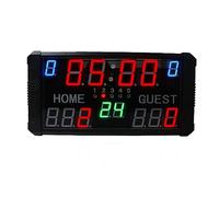 CCZRD Wall Mounted Electronic Basketball Scoreboard Digital With 12/24S Shot Clock Timer Easy To See When Indoor Outside(Suit B consoles)