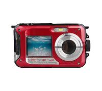 CCZRD Waterproof Anti-Shake Digital Camera 1080P Selfie Video Recorder For Underwater Capture Details Clearly For Multi Scene Needs(Red)