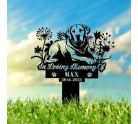 CCZUIML Pet Memorial Graves Markers for Dogs Cats,Dog Grave Markers Outdoor,Pet Tombstone,Gifts Graveyard Remembrance Graveside Burial Stake for Pet Owner