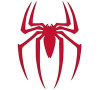 CD 4714 Spiderman Spider Logo 2 Pack Viny Decal Sticker Cars Trucks Vans Walls Laptops 5 inch RED 2 Pack