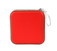 CD and DVD Storage Case - Portable Hard Plastic Holder Wallet Album Organizer Bag - 40 Capacity - Blue