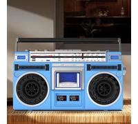 CD Bluetooth Cassette Player, Built In Speakers with FM/AM Radio, Two-channel/stereo Sound, Support U Disk/TF Card Playback for Music Lovers Collectors