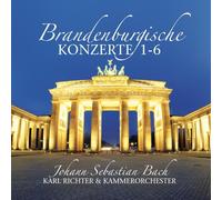 CD Brandenburg Concerts 1-6 By Bach 2CDs With Karl Richter And Kammerorche