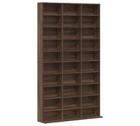 vidaXL CD Storage Cabinet - Brown Oak Engineered Wood - Spacious CD/DVD Storage Unit - Multifunctional Office Cabinet/Shelf/Cupboard with Easy Cleaning Feature Product Subtitle 50:AMPLE STORAGE ...