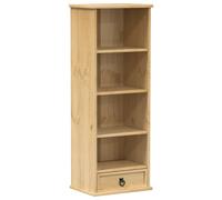 CD Cabinet Display Storage Cupboard Bookcase Solid Wood Pine vidaXL