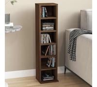 CD Cabinet Storage Oraniser Shelf Cabinet Display Shelf Engineered Wood vidaXL