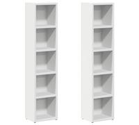 CD Cabinet Storage Oraniser Shelf Cabinet Display Shelf Engineered Wood vidaXL