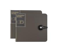 CD Case, 12 Capacity CD/DVD Case Holders Wallet Hard Plastic DVD Disc Cases Storage Binder for Car Home Office Travel (2, Black)