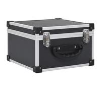 CD Case for 40 CDs Aluminium ABS Black Storage Recorder Holder Box vidaXL