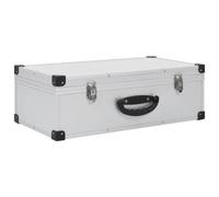 CD Case for 80 CDs Aluminium ABS Silver Storage Recorder Holder Box vidaXL