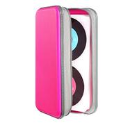 CD Case Holder,UENTIP 96 Capacity DVD Case Hard Plastic Case Holder CD Organizer Wallet Protective DVD Storage (96, Pink)