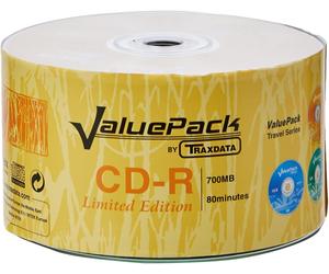 CD CD-R Discs 50pcs Compact Disc 700MB 80min Valuepack Multimedia Traxdata Data